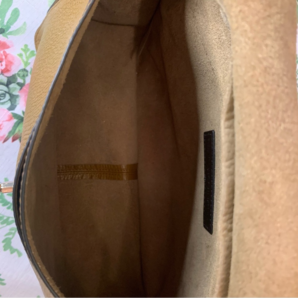 ❤️Price Drop❤️HP⭐️❤️Rebecca Minkoff Tan Leather Messenger Satchel - Picture 7 of 16